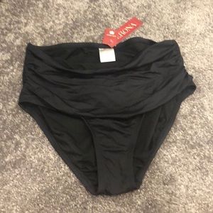 [NEW] Black High Wasted Bikini Bottoms